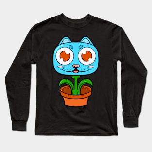 cat plant Long Sleeve T-Shirt